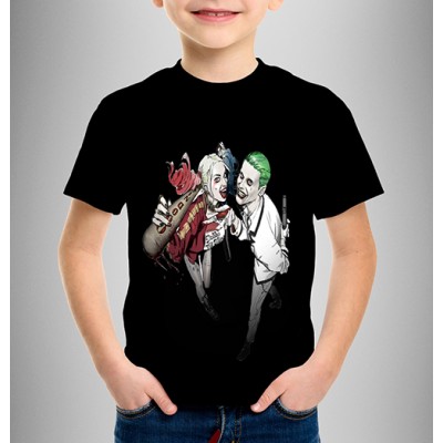 Детска тениска SUICIDE SQUAD - HARLEY QUINN & JARED LETO